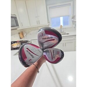 Top Flite XL Driver 460cc Titanium Composite & 3 Wood Graphite Medium Firm Flex